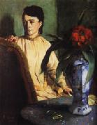 Edgar Degas Woman with Porcelain Vase USA oil painting artist